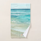Kustkust van Oostzee met een prettige plek Bad Handdoek (Handdoek)