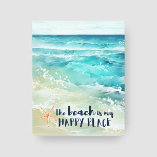 Kustkust van Oostzee met een prettige plek Canvas Afdruk