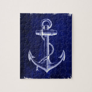kustkust - zee - zee - blauw anker legpuzzel