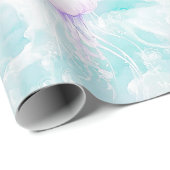 Kustkwal Watercolor Patroon Cadeaupapier (Rol Hoek)
