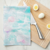 Kustkwal Watercolor Patroon Theedoek (Quarter Fold)