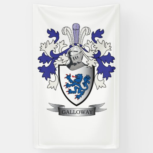 Kustlaag van de familie Galloway Spandoek (Verticaal)