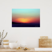 Kustland California Sunrise Poster! Poster (Keuken)