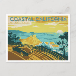 Kustland Californië Briefkaart