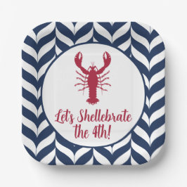 Kustland Patriottische 4 juli Shellebrate Papieren Bordje