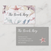 Kustland "The Beach shop" Visitekaartje (Voorkant / Achterkant)