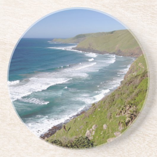 Kustlandschap Coffee Bay Zandsteen Onderzetter (Voorkant)
