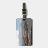 Kustlandschap en vuurtoren bagagelabel (Voorkant verticaal)