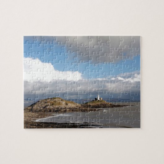 Kustlandschap en vuurtoren legpuzzel (Horizontaal)