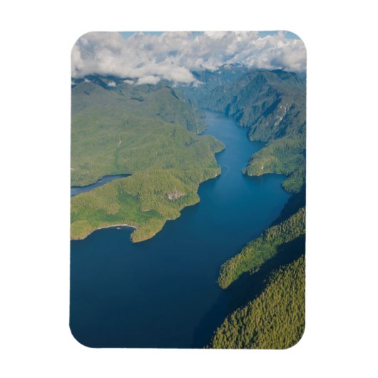 Kustlandschap in Great Bear Rainforest Magneet (Verticaal)