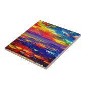 Kustlandschap: Kustgelukzaligheid Tegeltje (Zijkant)