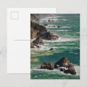 Kustlandschap met golven briefkaart (Voorkant / Achterkant)