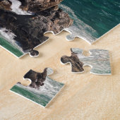 Kustlandschap met golven legpuzzel (Zijkant)