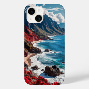 Kustlandschap met levendige rode kliffen Case-Mate iPhone 14 hoesje
