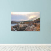 Kustlandschap met mist bij zonsopgang canvas afdruk (Insitu (Houten vloer))