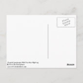 Kustlandschap met twee Mannen die strijden Briefkaart (Achterkant)