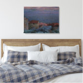 Kustlandschap (olie op doek) canvas afdruk (Insitu (Slaapkamer))