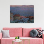 Kustlandschap (olie op doek) canvas afdruk (Insitu (Woonkamer))
