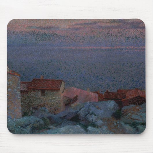 Kustlandschap (olie op doek) muismat (Voorkant)