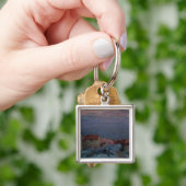 Kustlandschap (olie op doek) sleutelhanger (Hand)