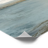 Kustlandschapschildering Zachte Oceaanhorizon Poster (Hoek)
