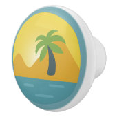 Kustleven Design, Palmbomen Keramische Knop (Rechts)