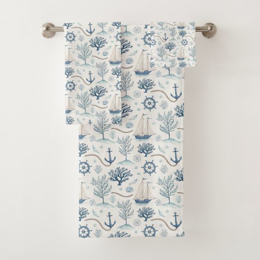Kustleven Oceaan Blauw Bad Handdoek (Insitu)