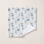 Kustleven Oceaan Blauw Bad Handdoek (Wasdoekje)