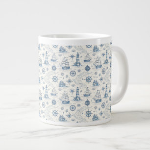 Kustleven Oceaan Blauw Grote Koffiekop