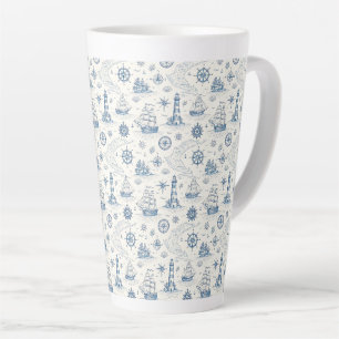 Kustleven Oceaan Blauw Latte Mok