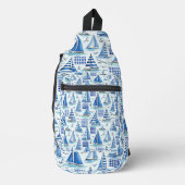 Kustleven Oceaan Blauw Sling Bag (Voorkant)