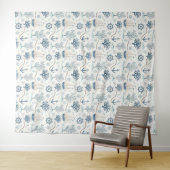 Kustleven Oceaan Blauw Wandkleed (In Situ (horizontaal))