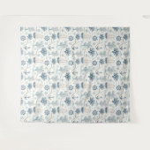 Kustleven Oceaan Blauw Wandkleed (Voorkant (horizontaal))