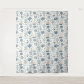 Kustleven Oceaan Blauw Wandkleed (Voorkant)