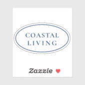 Kustleven Preppy Ovaal Sticker (Vel)