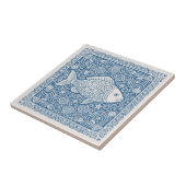 Kustlevenserie Vis Blauwe D1208 Tegeltje (Zijkant)