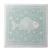 Kustlevenserie Vis Teal D1208 Tegeltje (Voorkant)