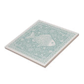Kustlevenserie Vis Teal D1208 Tegeltje (Zijkant)