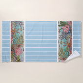 Kustlicht blauw Aqua Ocean Lobster Beach Strandlaken (Voorkant)