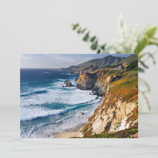 Kustlijn | Big Sur, Californië Bedankkaart (Staand voorkant)