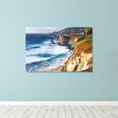 Kustlijn | Big Sur, Californië Canvas Afdruk (Insitu (Houten vloer))