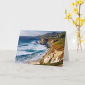 Kustlijn | Big Sur, Californië Kaart (Gele Bloem)