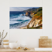 Kustlijn | Big Sur, Californië Poster (Keuken)