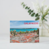 Kustlijn bij Galapagos Briefkaart (Staand voorkant)