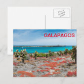 Kustlijn bij Galapagos Briefkaart (Voorkant / Achterkant)