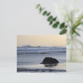 kustlijn bij zonsopgang briefkaart (Staand voorkant)