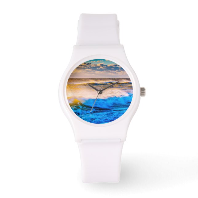 Kustlijn bij zonsopgang horloge (Voorkant)