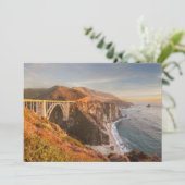 Kustlijn | Bixby Bridge, Big Sur California Bedankkaart (Staand voorkant)