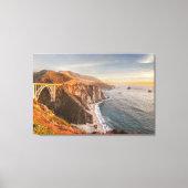 Kustlijn | Bixby Bridge, Big Sur California Canvas Afdruk (Voorkant)