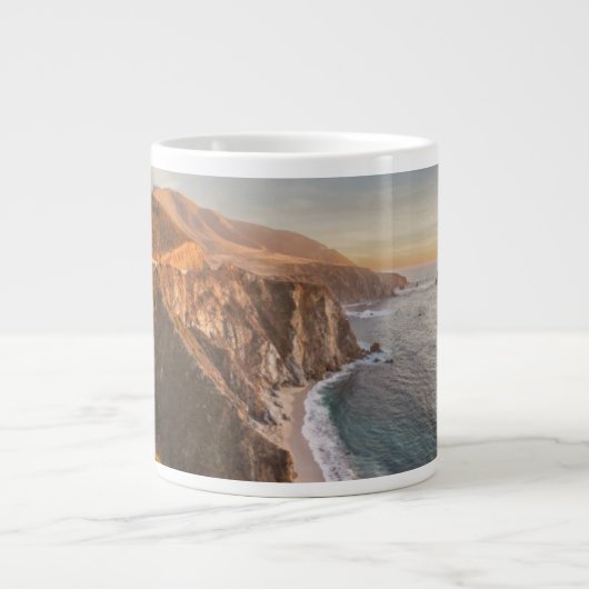 Kustlijn | Bixby Bridge, Big Sur California Grote Koffiekop (Voorkant)